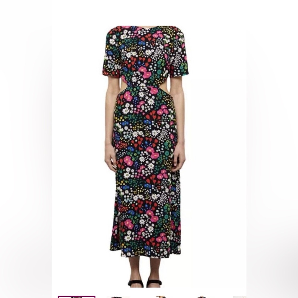 The Kooples Black Floral Dress - Picture 3 of 10